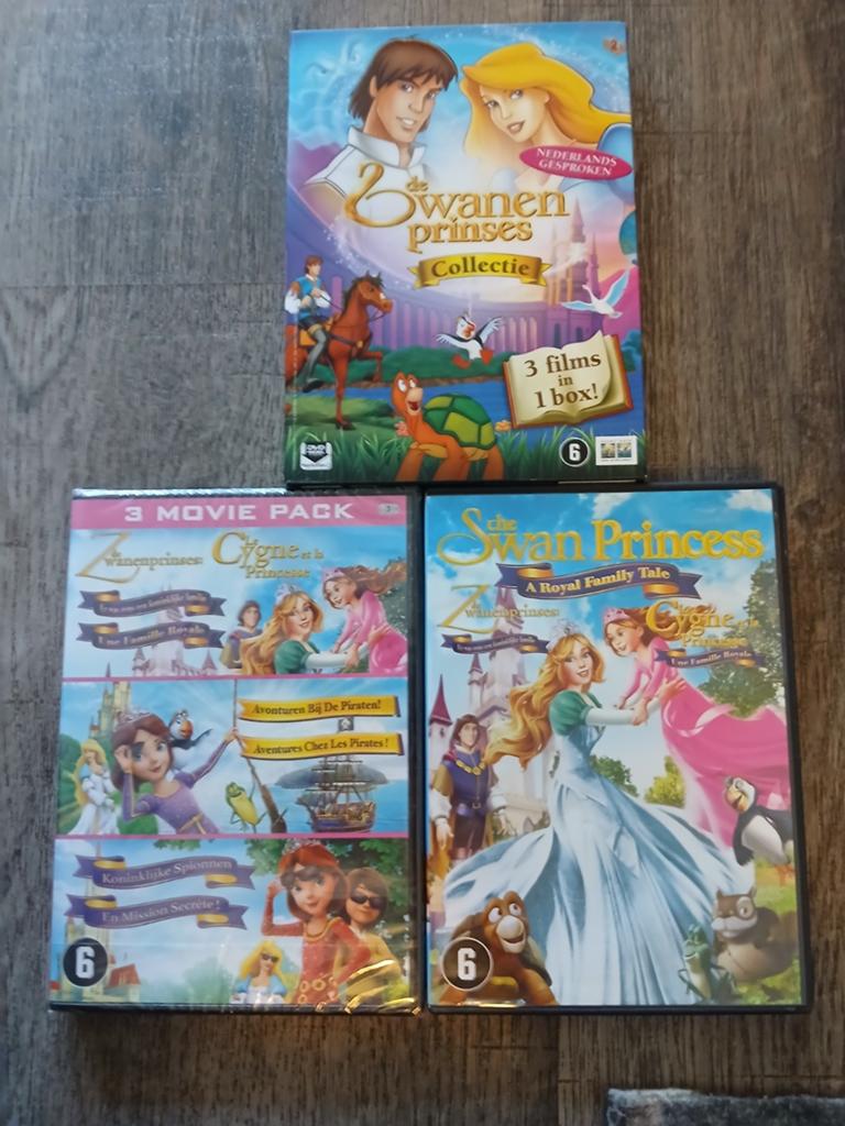 de zwanen prinses 7 dvd s nieuw in de verpakkign, Avontuur, Verzenden, Alle leeftijden, Nieuw in verpakking