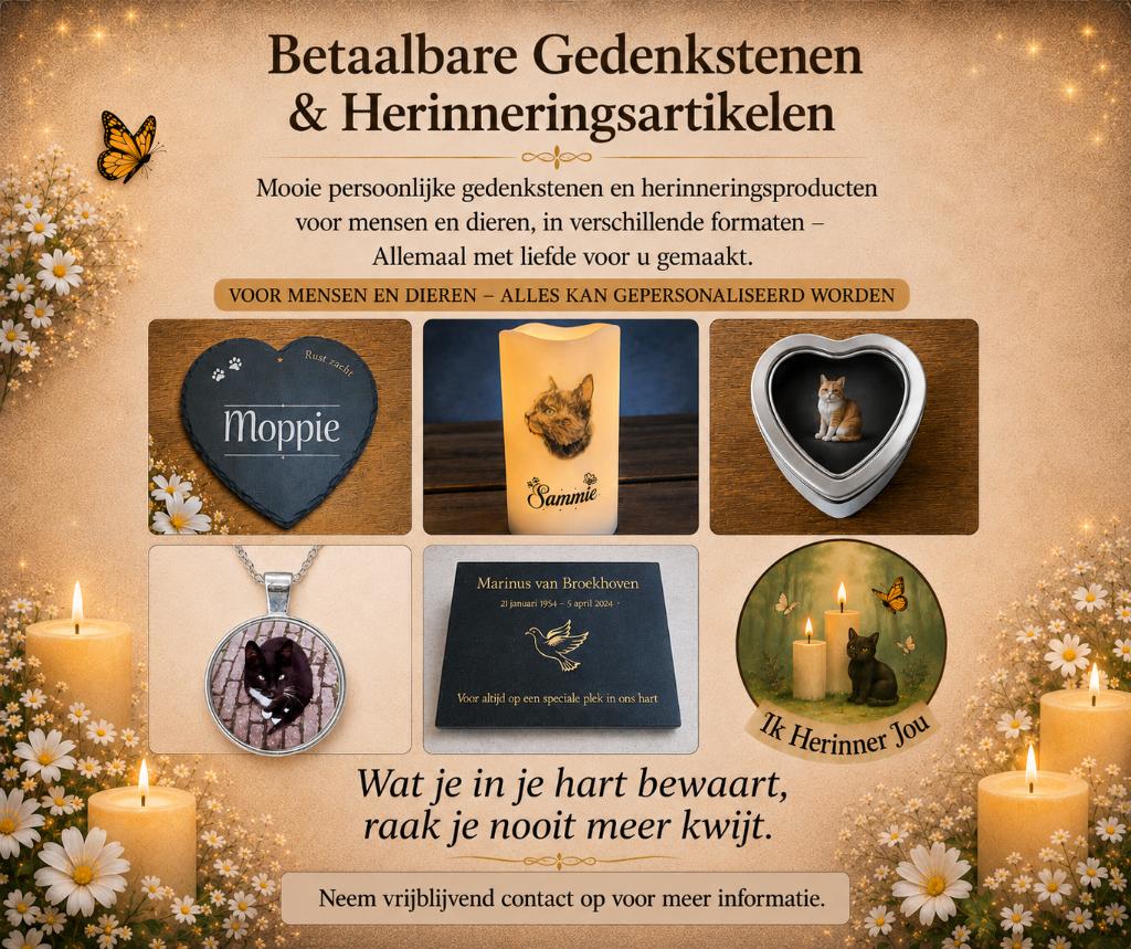 Betaalbare Gedenkstenen & Herinneringsartikelen Mens & Dier, Antiek en Kunst, Kunst | Overige Kunst, Ophalen