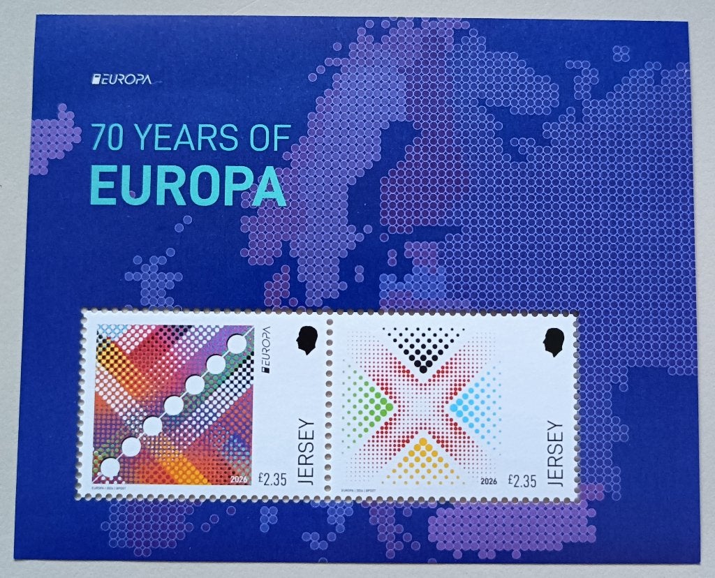 Jersey 2026 cept block, Postzegels en Munten, Postzegels | Europa | Overig, Ophalen of Verzenden, Overige landen, Postfris