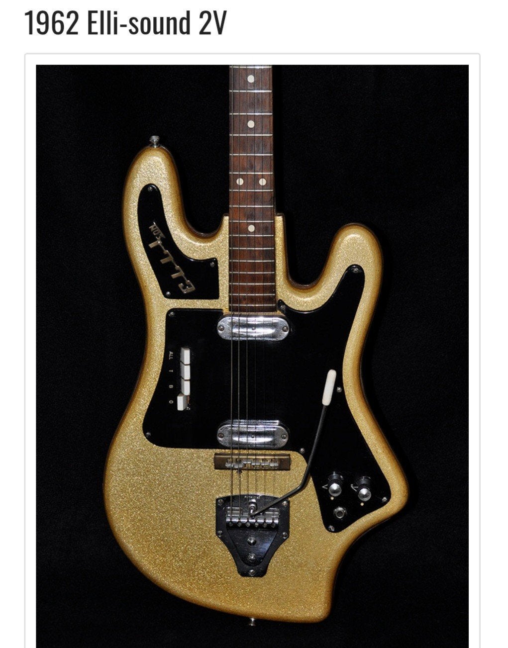 Prachtig Ellisound project, Ophalen, Elektrische gitaar