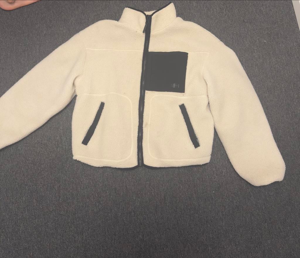 Bershka teddy jasje, Ophalen of Verzenden, Gedragen, Maat 38/40 (M), Wit