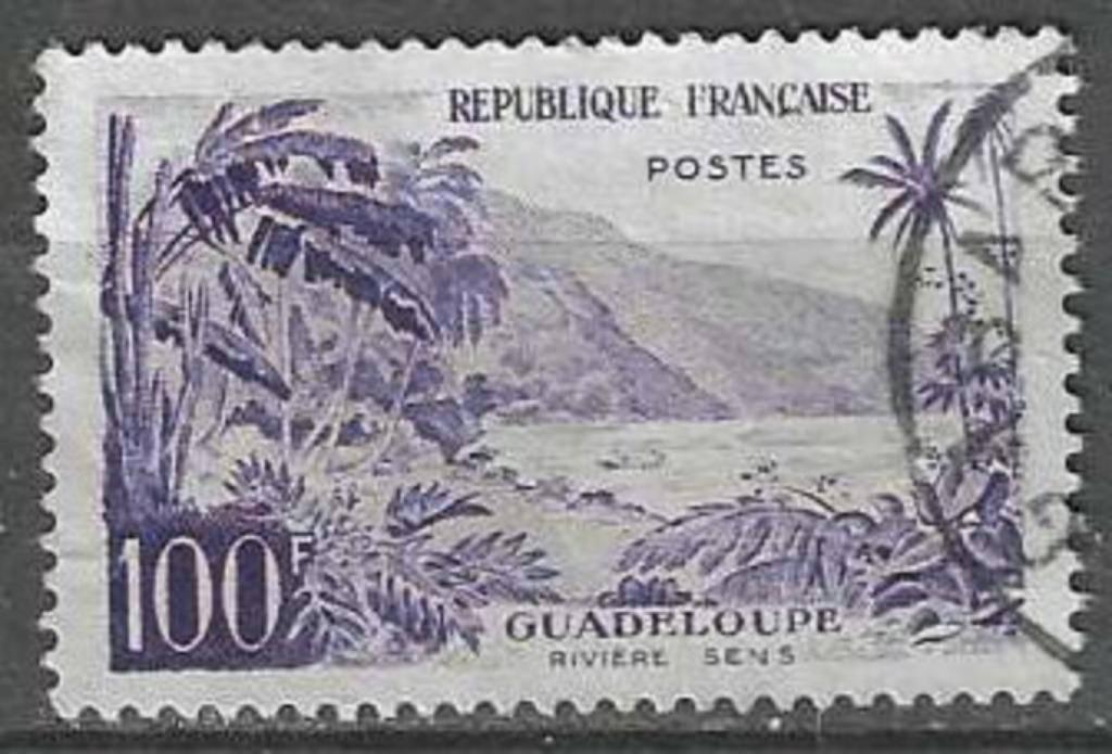 Frankrijk 1959 - Yvert 1194 - Toerisme - Guadeloupe (ST), Verzenden, Gestempeld