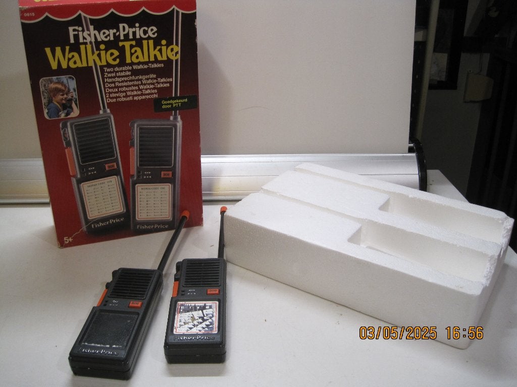 fisher price walkie talkie werkend vintage speelgoed (341), Ophalen of Verzenden, Gebruikt, Speelset