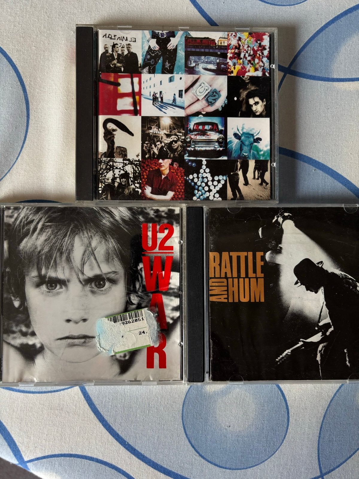 U2 3CD collectie: Achtung Baby, War, Rattle and Hum, Ophalen of Verzenden, Gebruikt