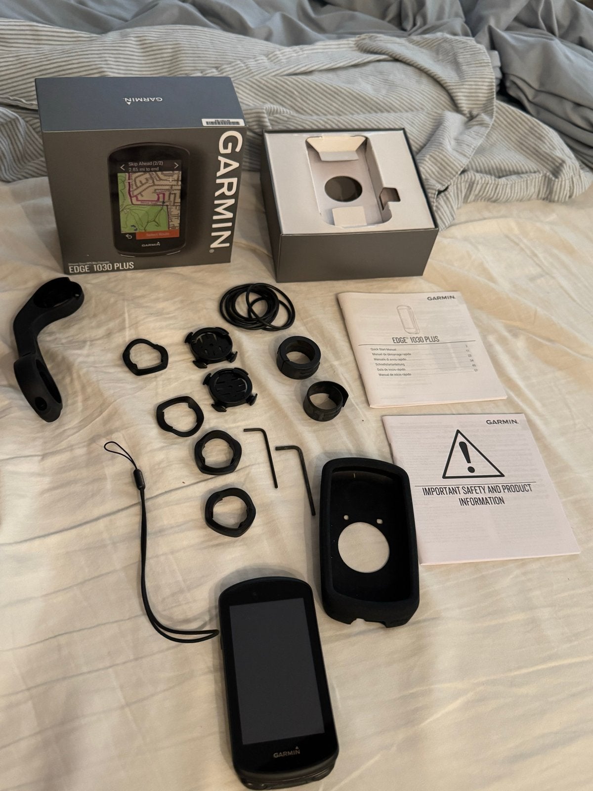Garmin Edge 1030 Plus Fietscomputer met GPS, Ophalen of Verzenden, Draadloos, Zo goed als nieuw