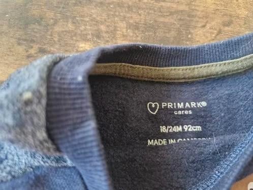 Blauwe forest friends trui Maat 92 hh, Trui of Vest, Onbekend, Ophalen of Verzenden, Zo goed als nieuw