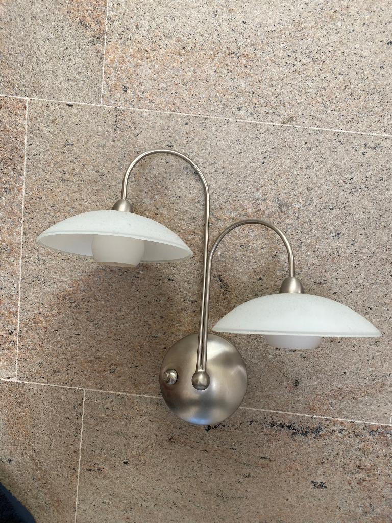 Steinhauer wandlamp 3x met dimmer, Verzenden, Zo goed als nieuw, Glas