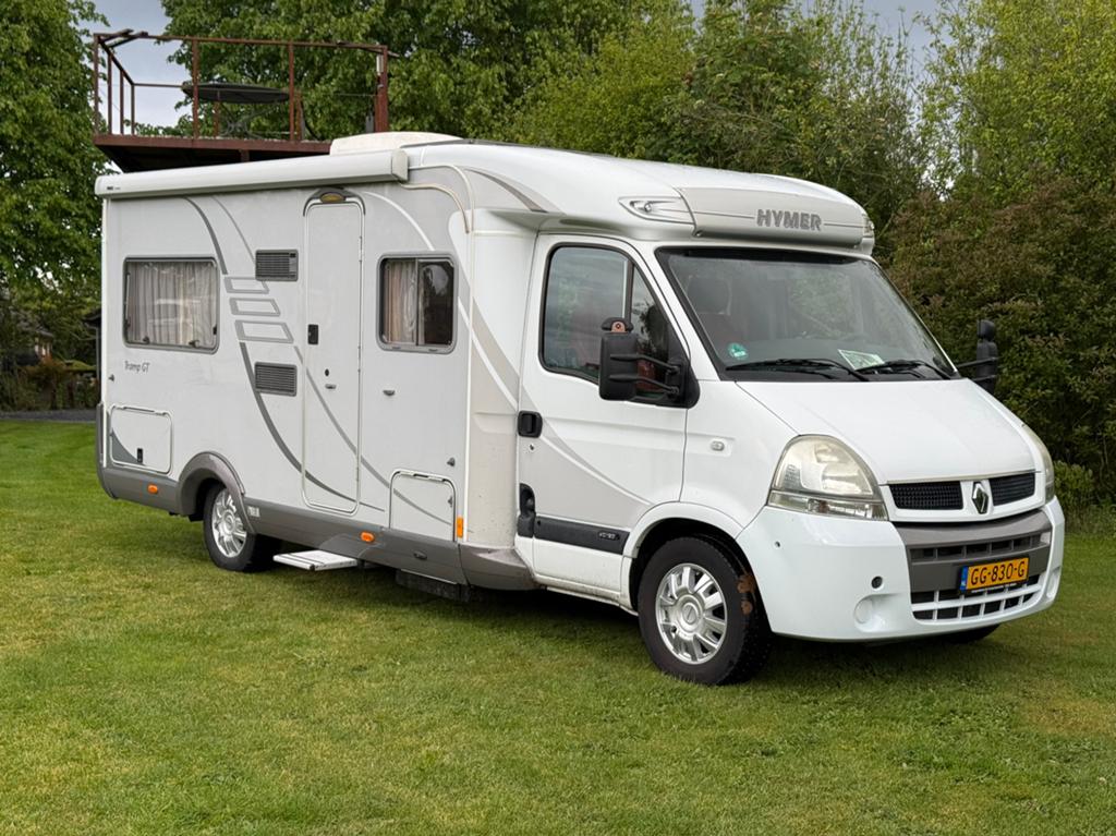 Prachtige Renault hymer tramp 655 gt half integraal camper, Caravans en Kamperen, Campers, Hymer, Ringverwarming, Hymer, 6 tot 7 meter