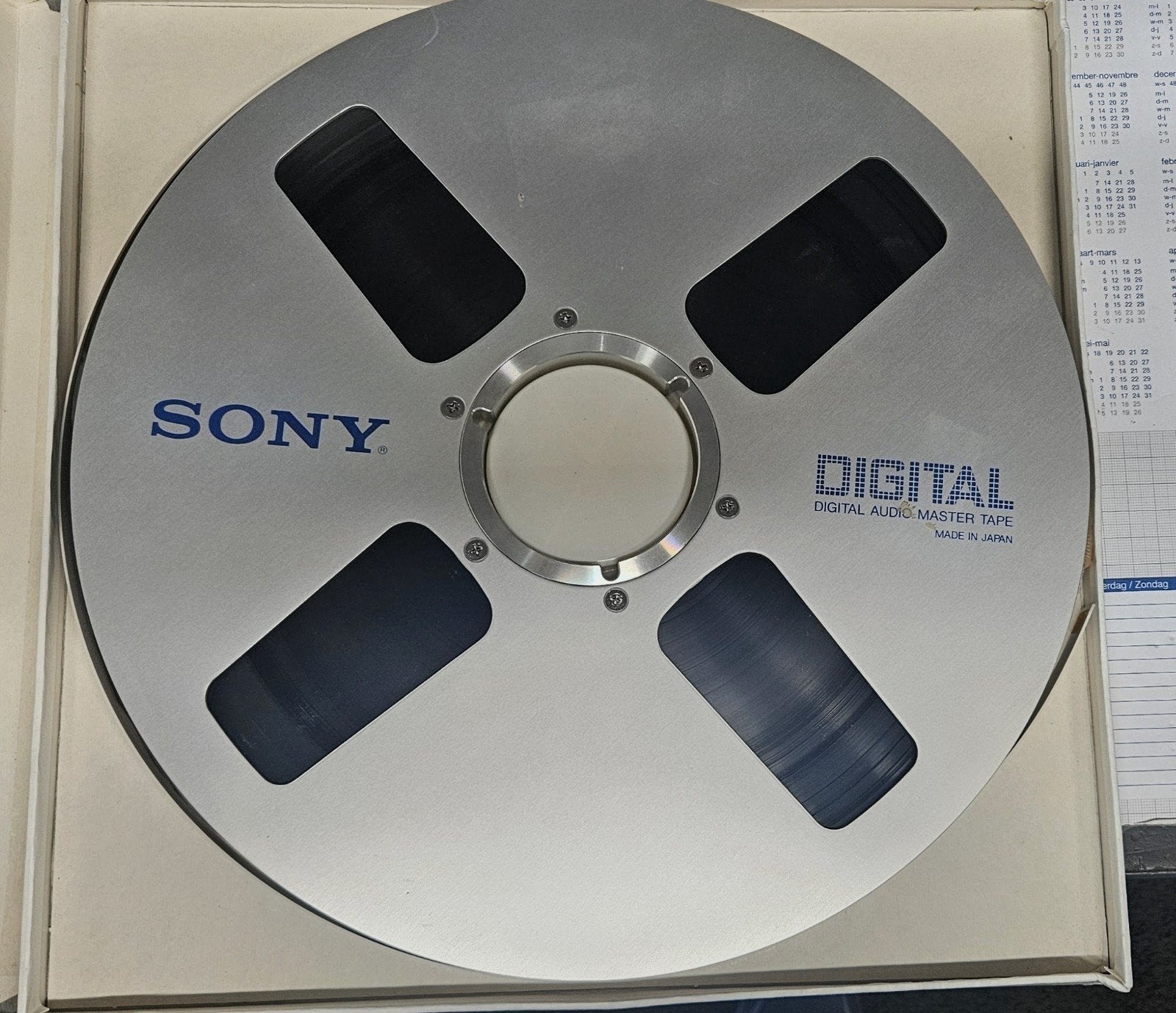 ampex band op sony haspel, Audio, Tv en Foto, Bandrecorders, Ophalen of Verzenden, Onderdeel, Met banden