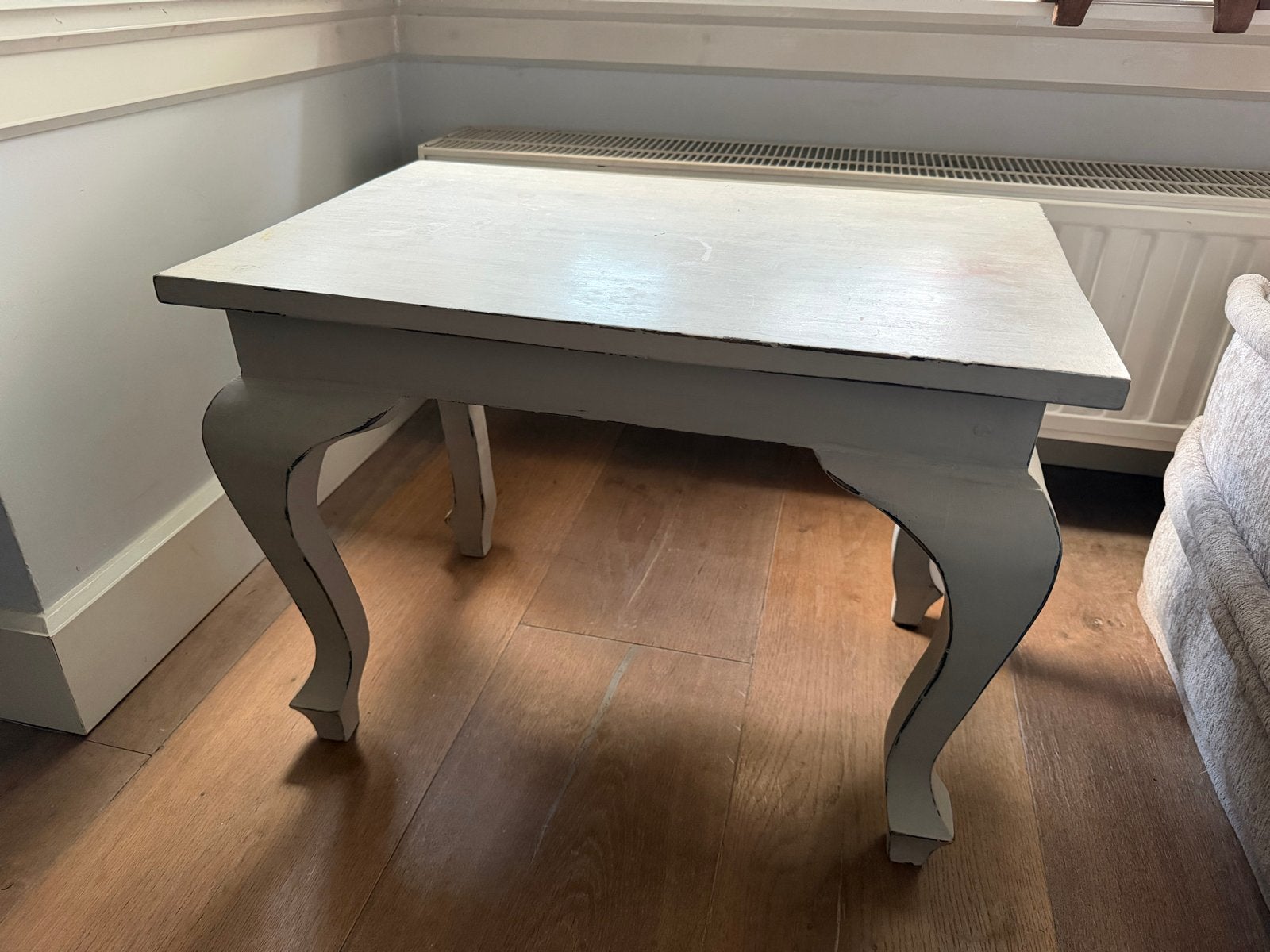 Queen Ann bijzettafel met gebogen poten - 60x40x45cm, Ophalen, Minder dan 45 cm, Gebruikt, Queen Ann