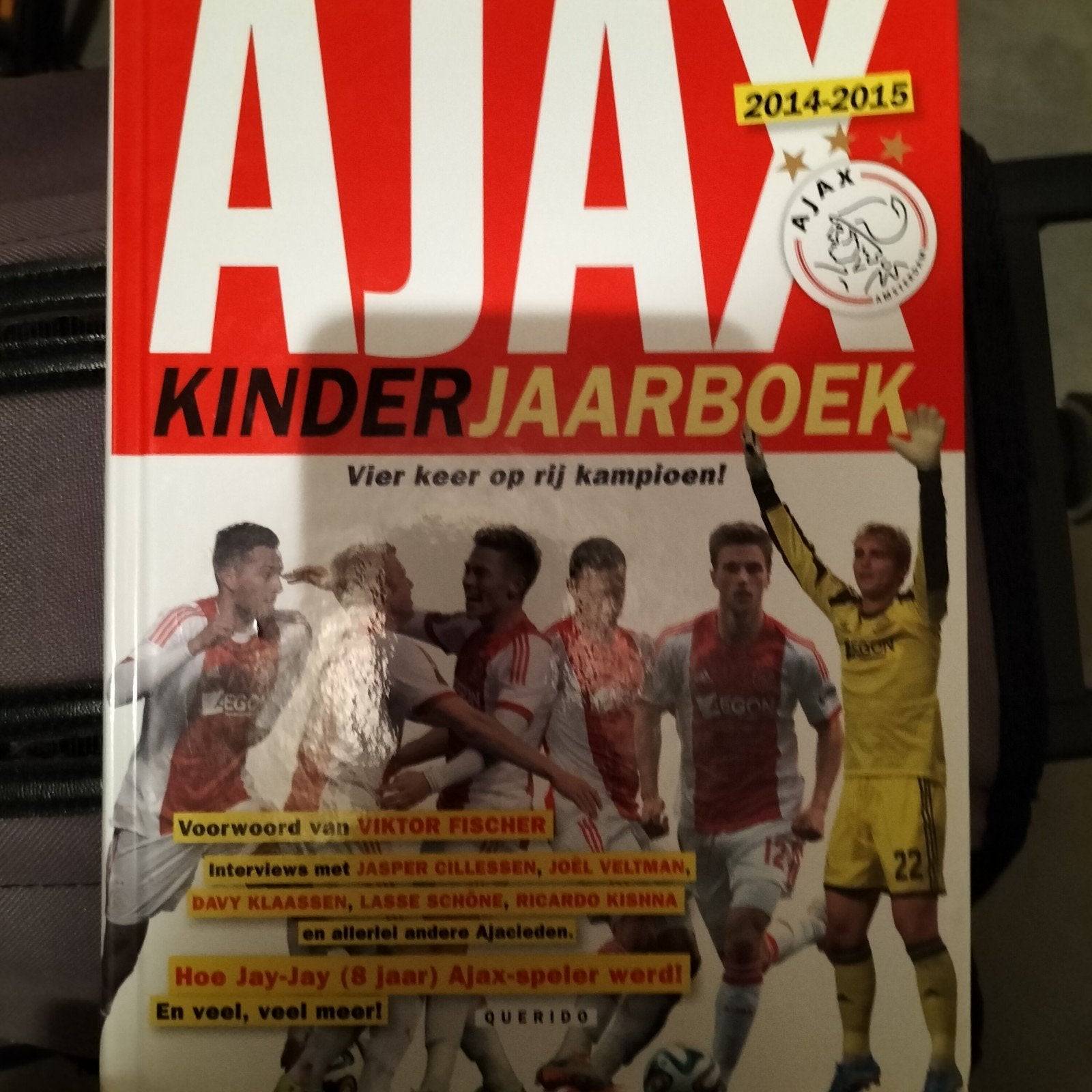 Ajax Kinderjaarboek 2014-2015, Verzamelen, Ophalen of Verzenden, Zo goed als nieuw, Ajax, Boek of Tijdschrift