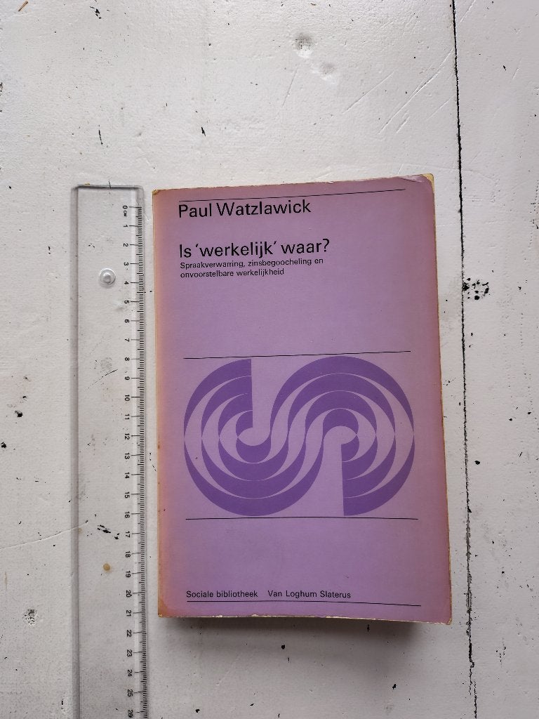 Paul Watzlawick - Is 'werkelijk' waar?, Boeken, Gelezen, Ophalen of Verzenden, Overige onderwerpen, Paul Watzlawick