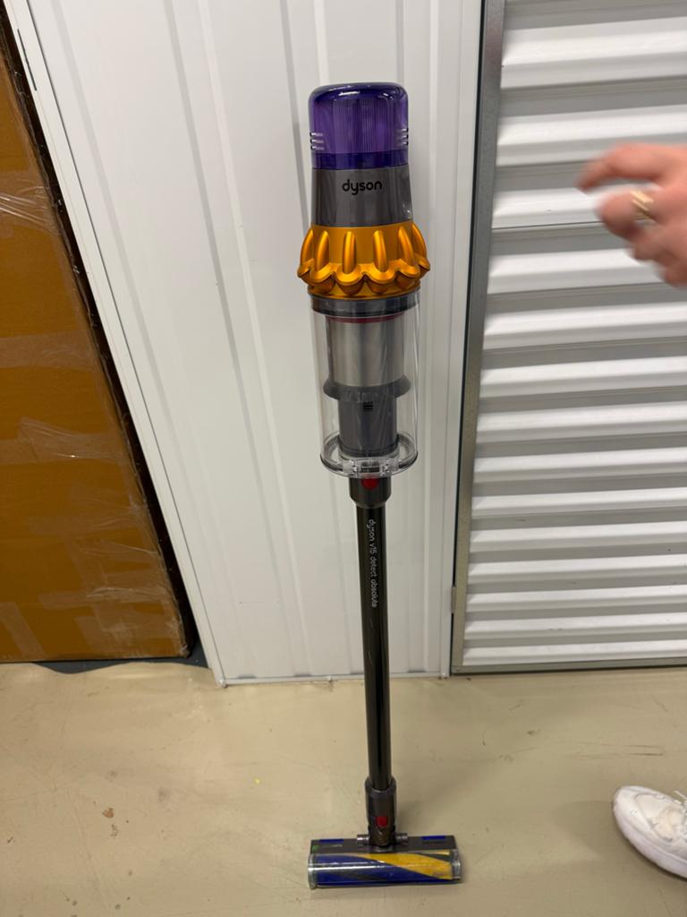 Dyson V15 Detect Absolute Steelstofzuiger, Witgoed en Apparatuur, Stofzuigers, Gebruikt, Draadloos, Ophalen of Verzenden, Dyson