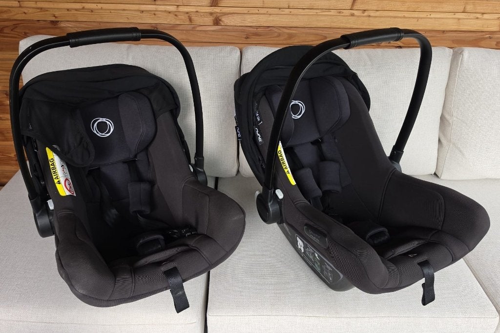 2x Bugaboo Turtle Air by Nuna autostoeltje Black, Zo goed als nieuw, Isofix, 0 t/m 13 kg, Ophalen