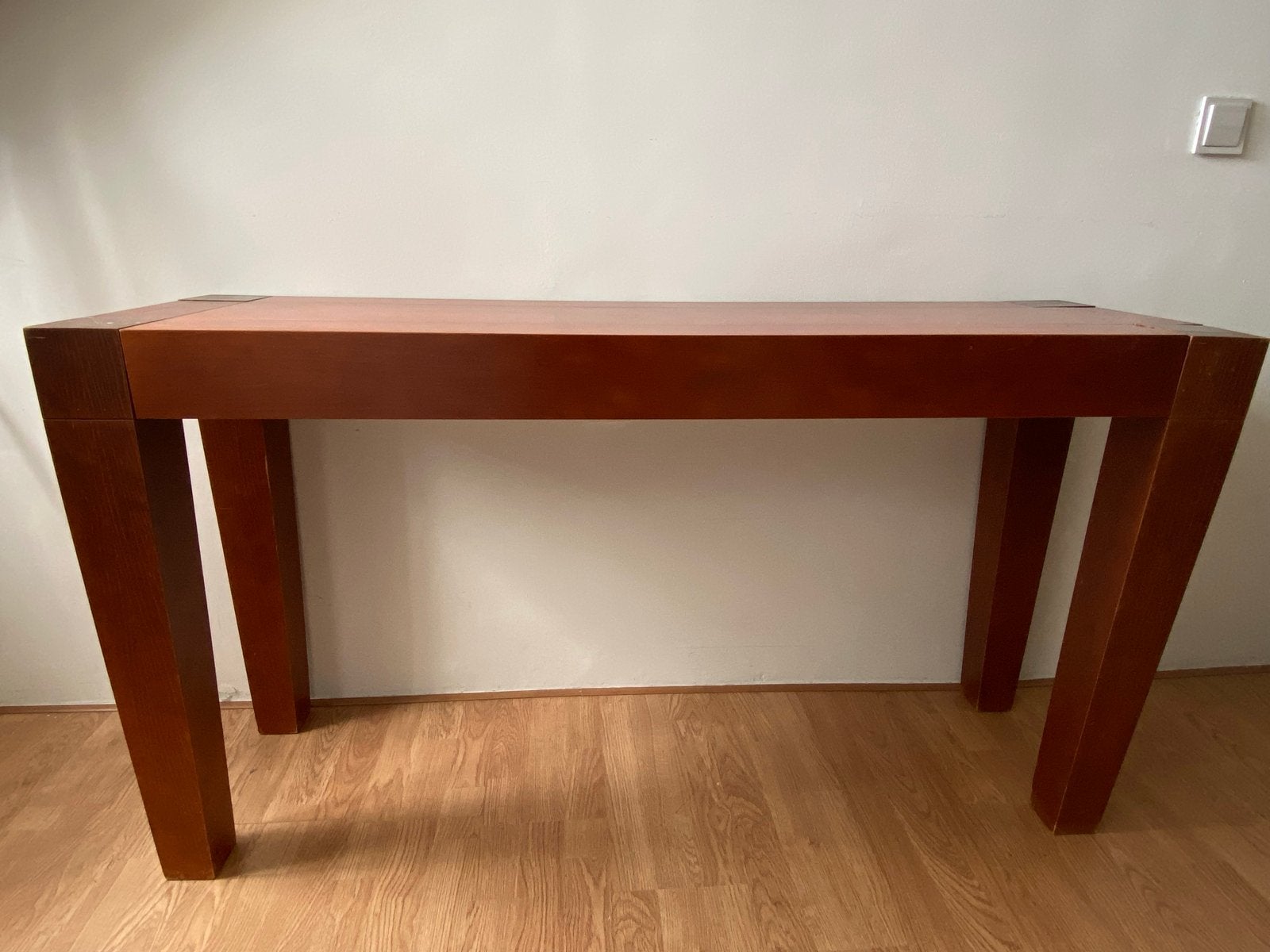 Stijlvolle kersen sidetable/console tafel, Ophalen, Gebruikt, Tot twee personen, 50 tot 100 cm