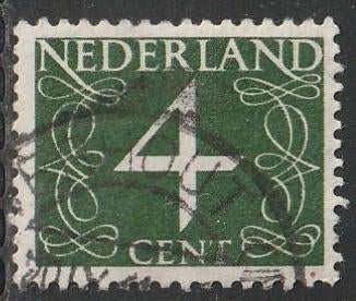 Nederland 1946 464 Cijfer 4c, Gest Oosterhout, Postzegels en Munten, Postzegels | Nederland, Ophalen of Verzenden, Na 1940, Gestempeld