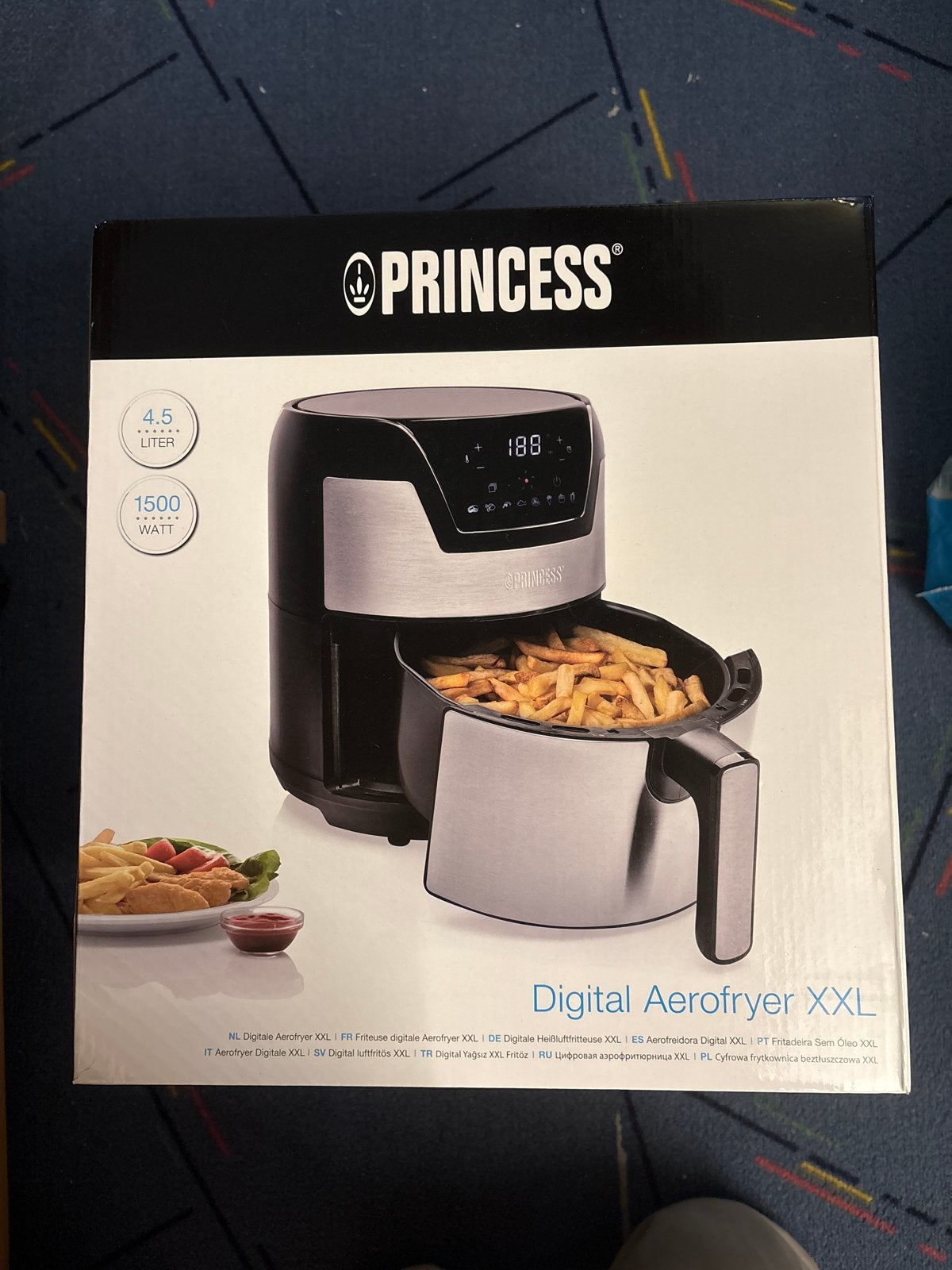 Princess Digitale Aerofryer XXL 4.5L - Nieuw in doos, 4 liter of meer, Ophalen of Verzenden, Nieuw