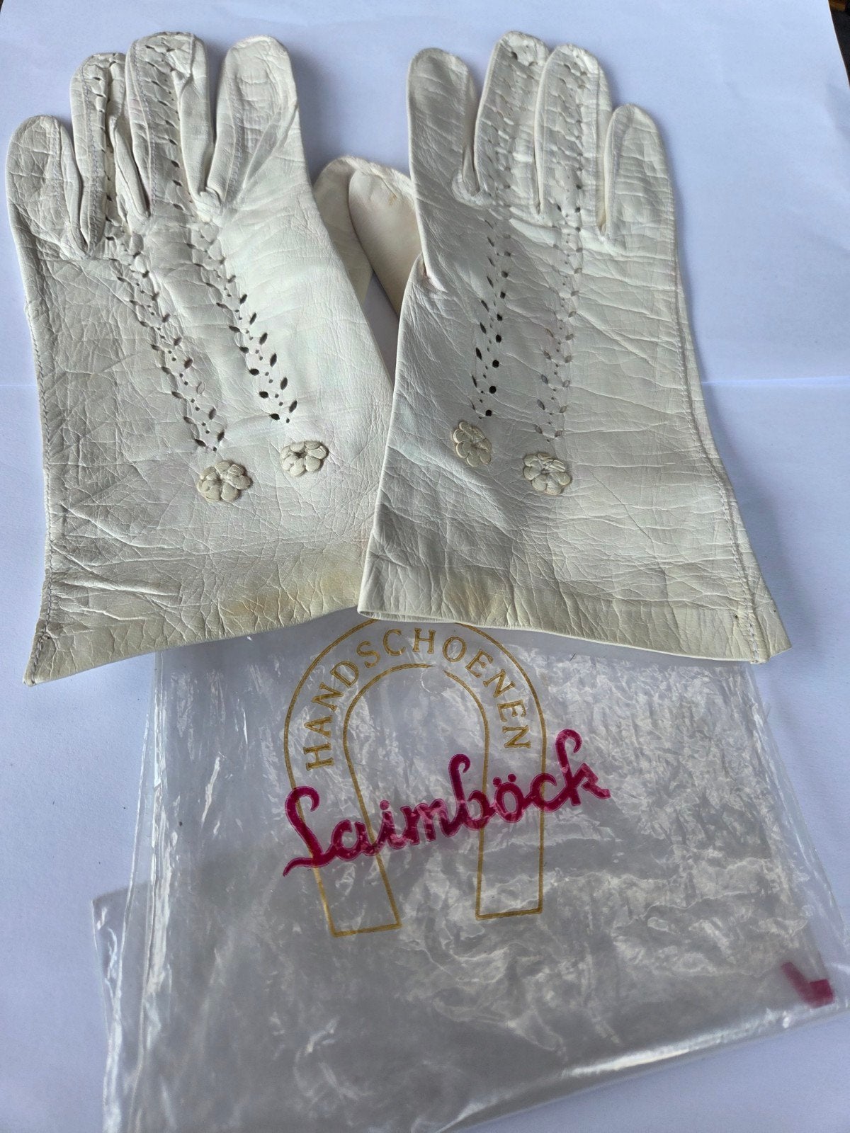 oude trouw handschoenen laimbock, Verzenden, Dames