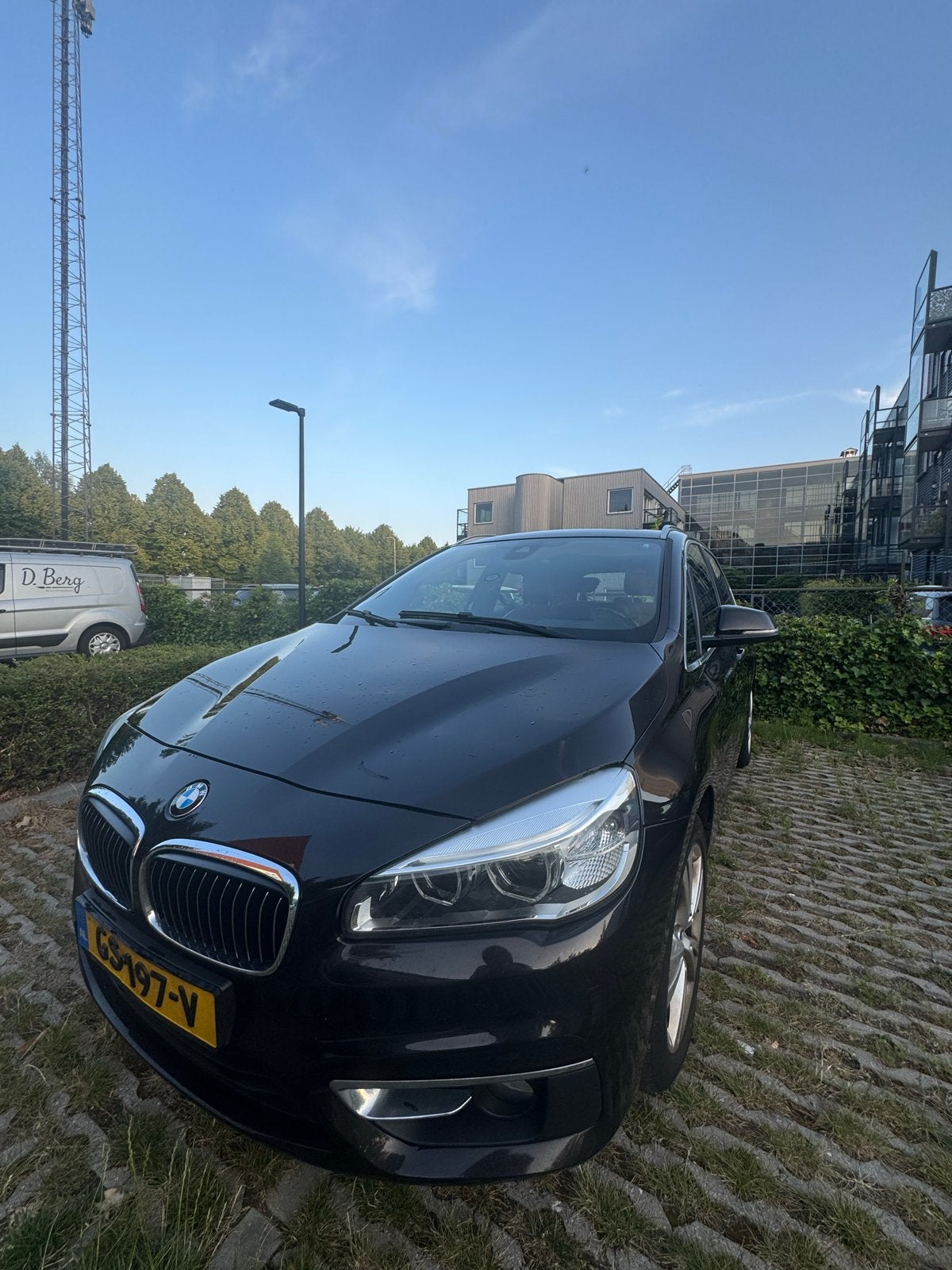 BMW 2-Serie Active Tourer 2.0 218D AUT 2015 Bruin, Auto's, 1995 cc, 4 cilinders, Bruin, Origineel Nederlands