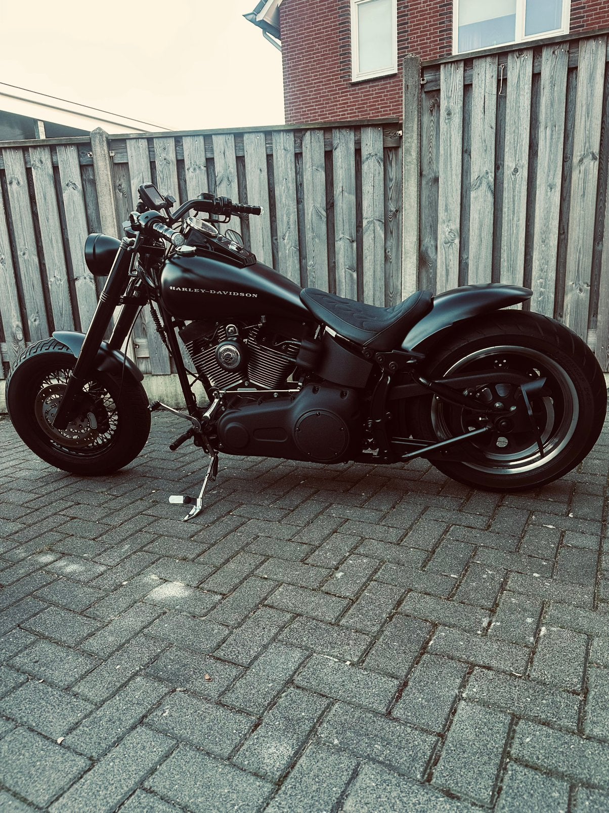Unieke mat zwarte Harley-Davidson Night Train 2009 5HD, 2 cilinders, Gebruikt, Particulier, Meer dan 35 kW