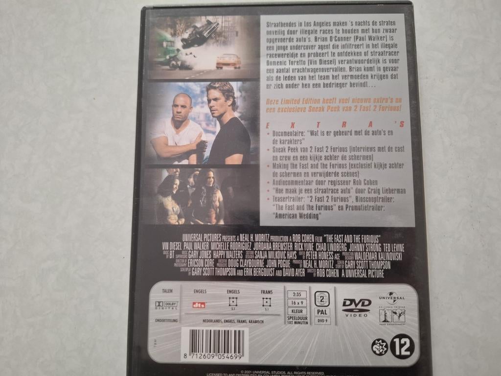Dvd the fast and the furious, Vanaf 12 jaar, Ophalen of Verzenden, Zo goed als nieuw, Actie