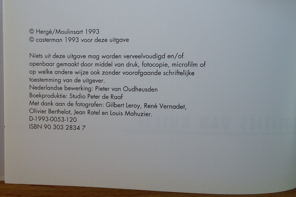 Kuifje memorabilia: Tibet + Toegangsticket, Boeken, Eén stripboek, Ophalen of Verzenden, Gelezen