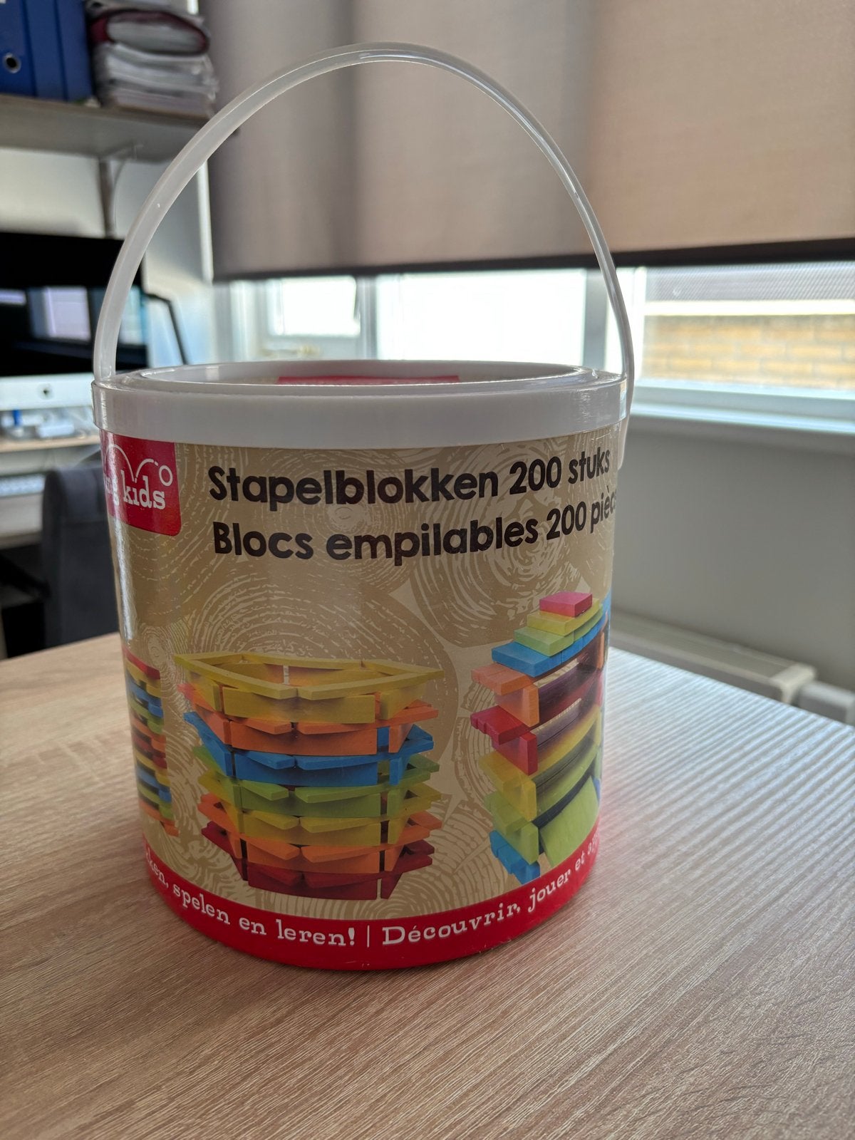 Gekleurde Stapelblokken (Kapla-stijl) - 200 stuks, Ophalen of Verzenden, Gebruikt, Overige merken