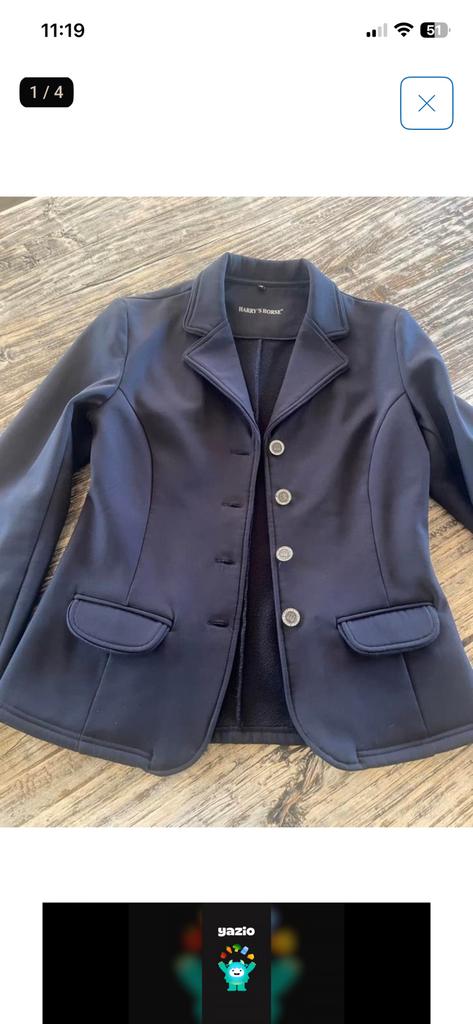 Wesdstrijdjasje Harry’s Horse maat M, Dieren en Toebehoren, Ophalen of Verzenden, Zo goed als nieuw, Dressuur, Bovenkleding