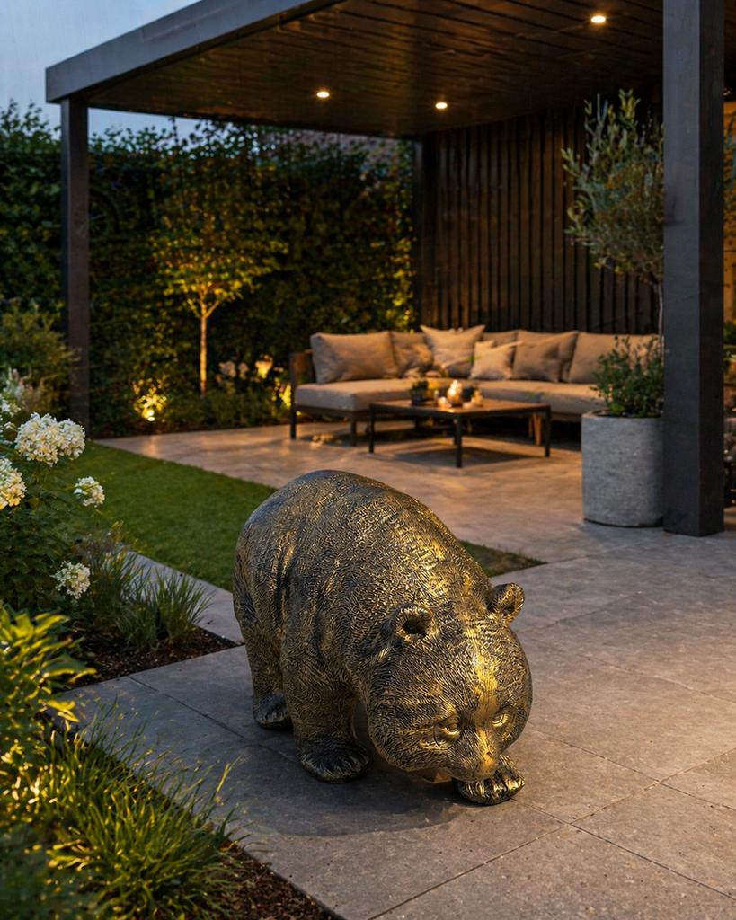 Tuinbeeld panda tuindecoratie tuinbeelden bronzen beeld, Ophalen, Wr, Nieuw, Wr