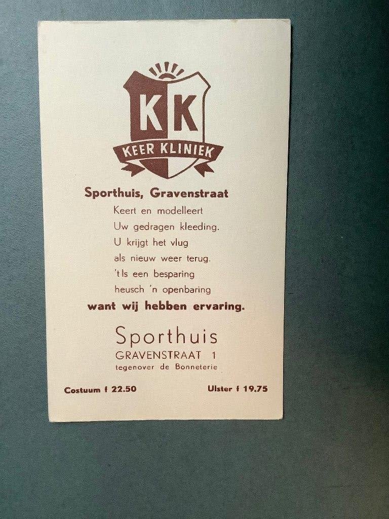 Den Haag ‘t Sporthuis (de Keer Kliniek), Gravenstraat 1, Ophalen of Verzenden, Zo goed als nieuw, Overige typen