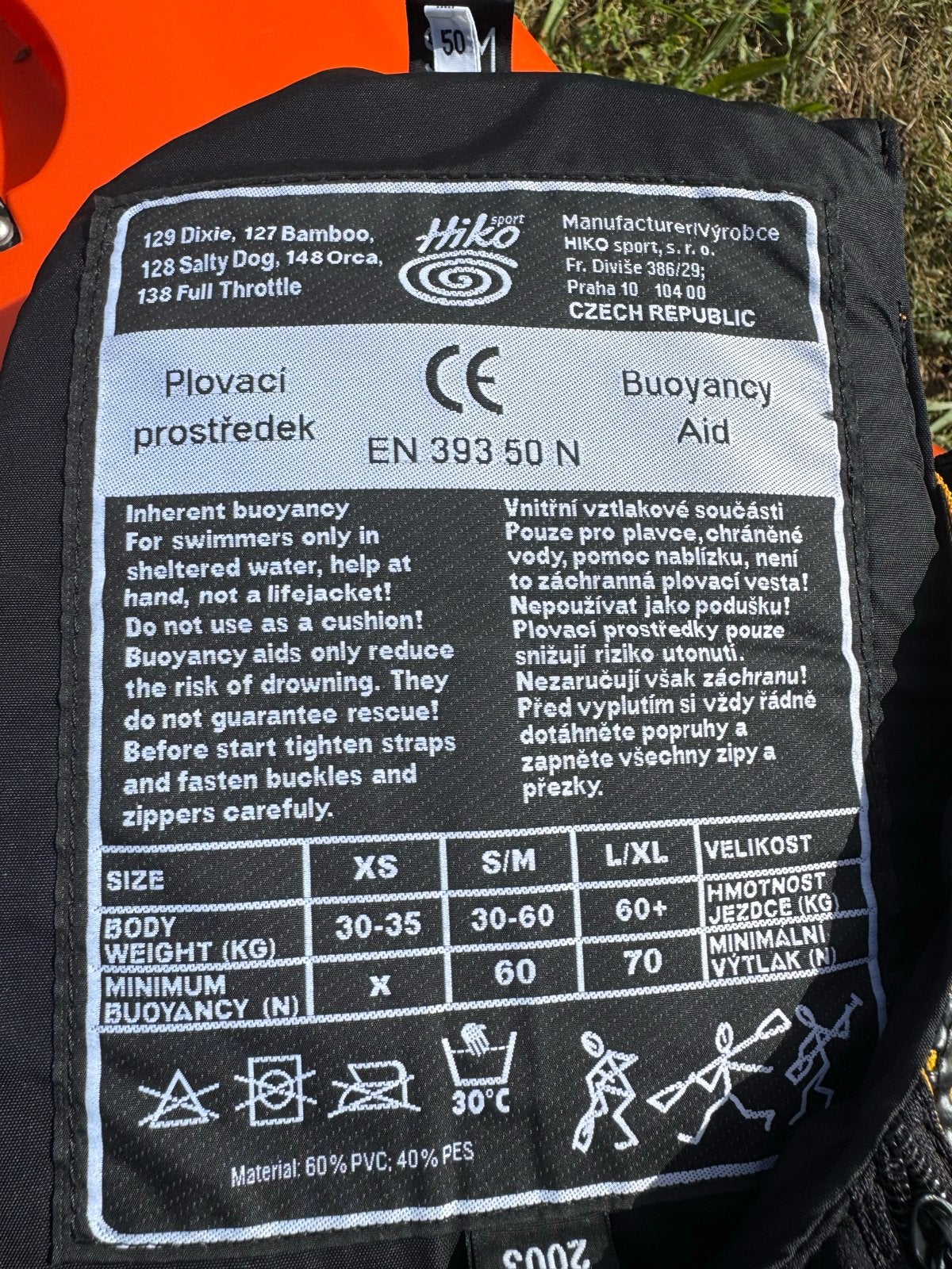 Hiko Salty Dog Zwemvest / Buoyancy Aid S/M, Ophalen, Gebruikt, Dame of Heer, Reddingsvest of Zwemvest