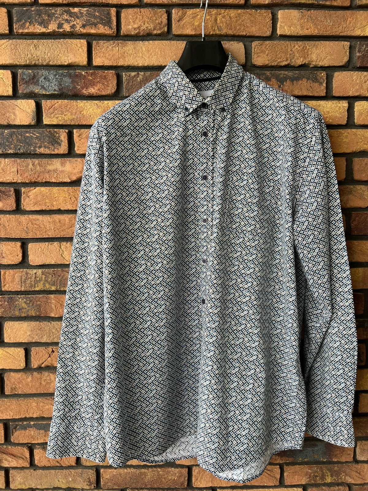 Giordano Mooi heren overhemd  wit/blauw/bruin  Maat XL, Kleding | Heren, Overhemden, Ophalen of Verzenden, Nieuw, Wit, Halswijdte 43/44 (XL)