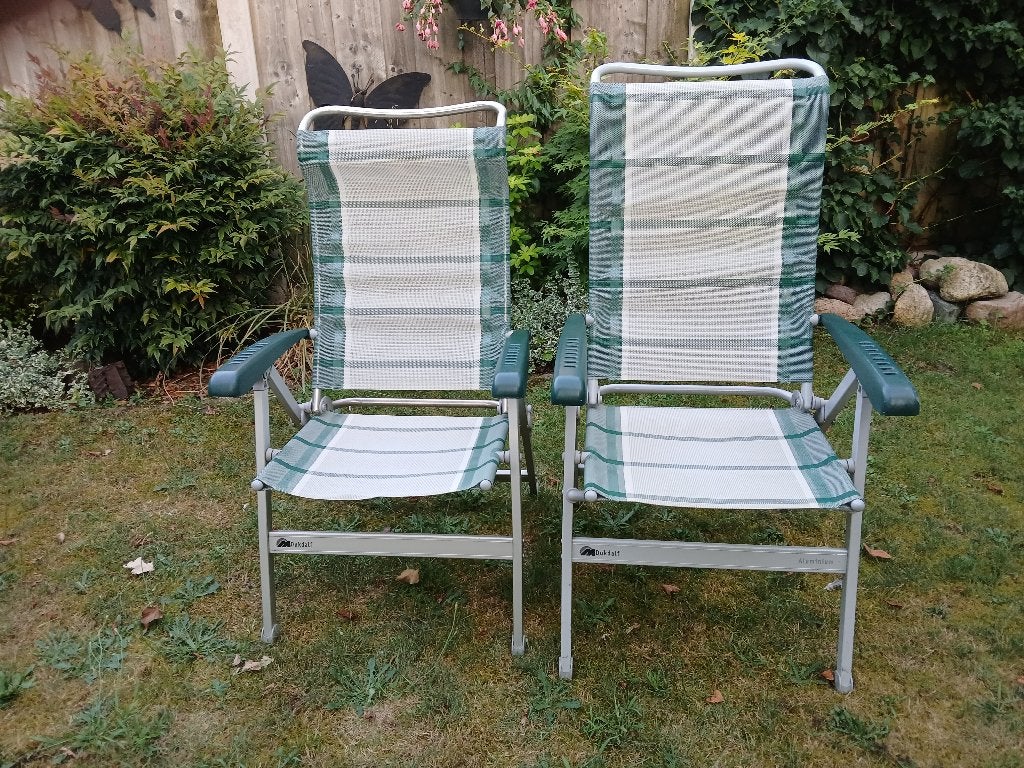 2 Dukdalf campingstoelen, Ophalen, Gebruikt, Campingstoel