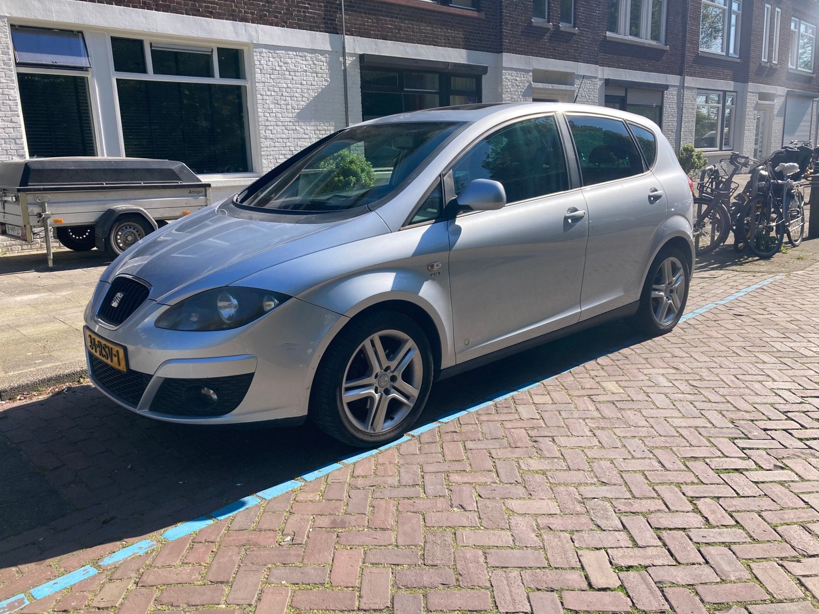 Seat Altea 1.2 TSI bj 2011 grijs/zilver metalic, Voorwielaandrijving, 680 kg, 4 cilinders, Origineel Nederlands