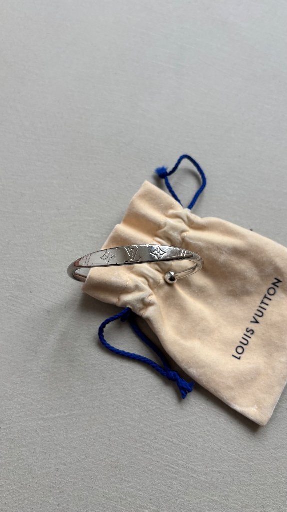 Louis Vuitton Armband (Bangle), Ophalen of Verzenden, Zo goed als nieuw, Zilver, Overige materialen