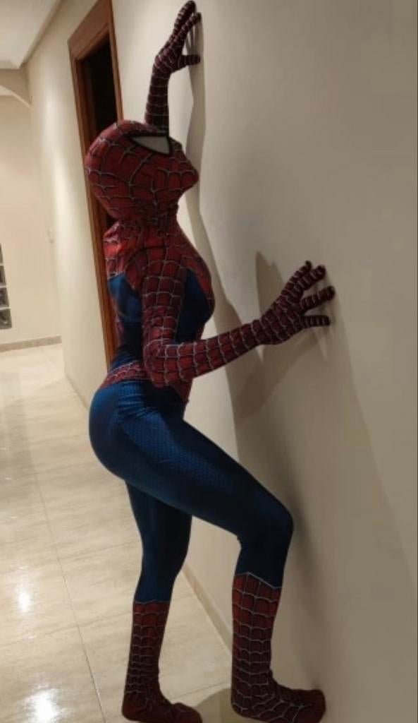 Spiderman kostuum - UNISEX - verjaardag - roleplay, Ophalen of Verzenden, Zo goed als nieuw