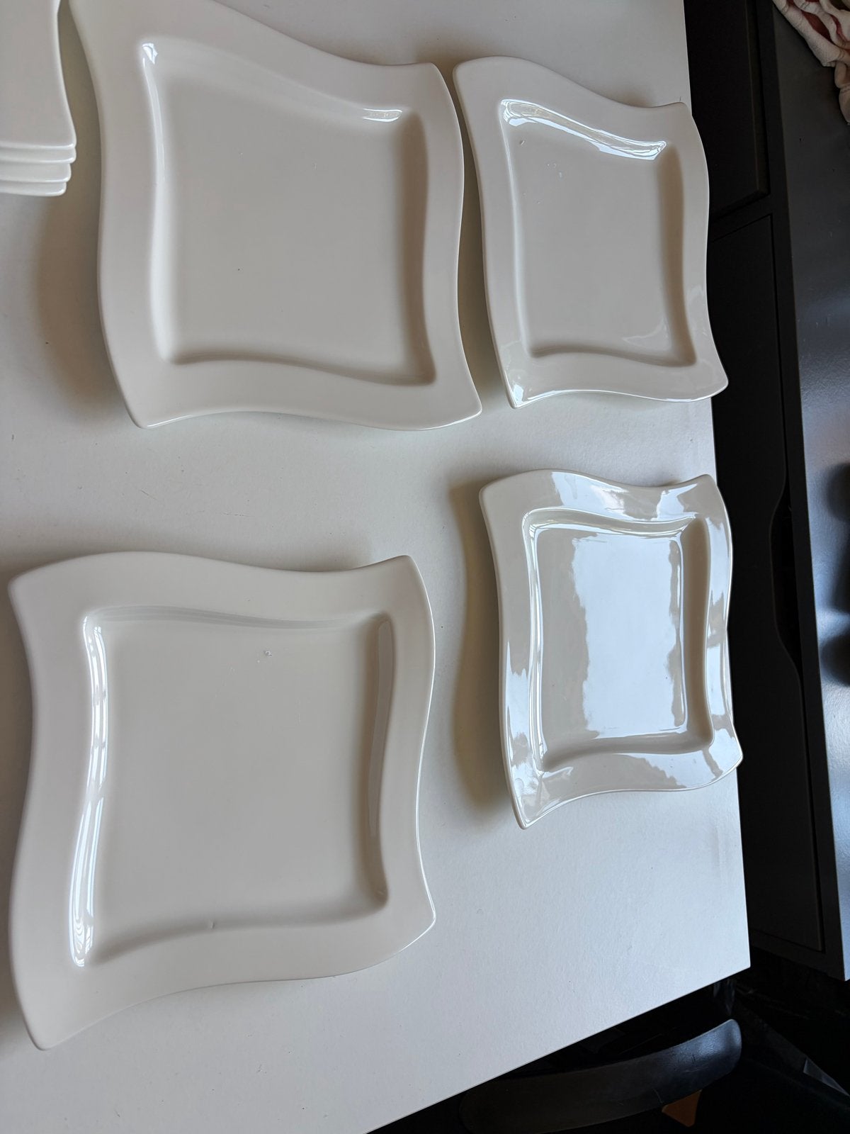 Villeroy & Boch NewWave ontbijtborden - Premium Porselein, Villeroy & Boch, Ophalen of Verzenden, Zo goed als nieuw, Bord(en)