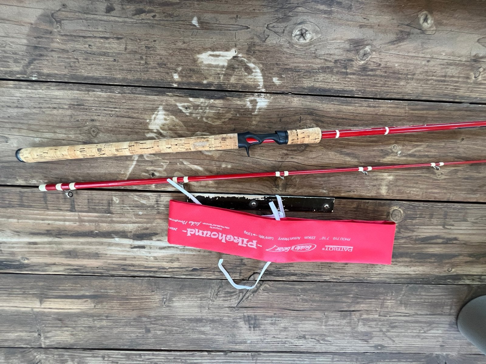 Patriot Pikehound met Abu Garcia 4601-C3, Ophalen of Verzenden, Zo goed als nieuw, Werphengel
