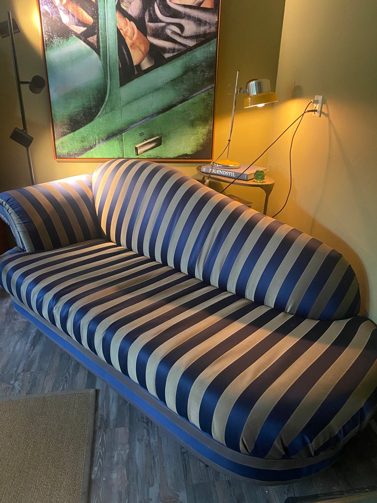 ✅Bank Chaise longue, vintage ruime zitbank, organische vorm, Ophalen, Trendy Chique modern, Tweepersoons, 75 tot 100 cm