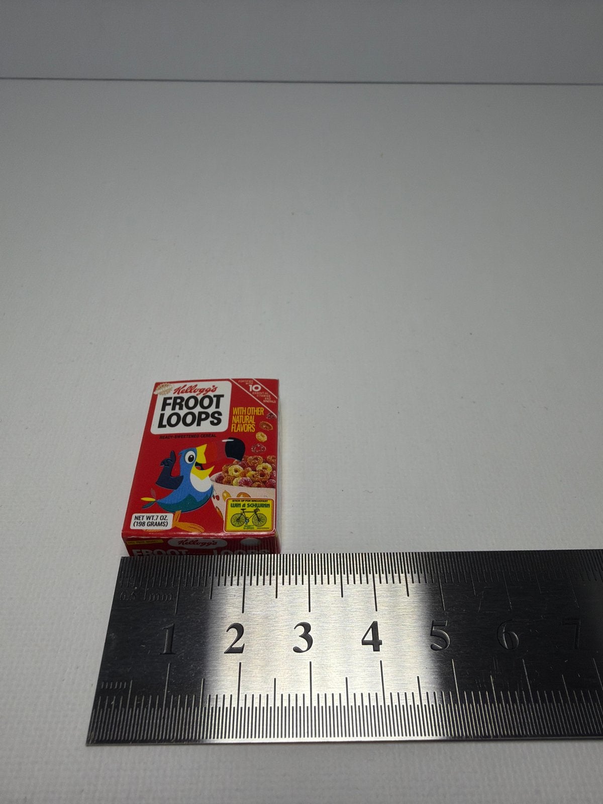 Miniatuur Kellogg's Froot Loops doosje, Verzamelen, Speelgoed, Zo goed als nieuw, Verzenden