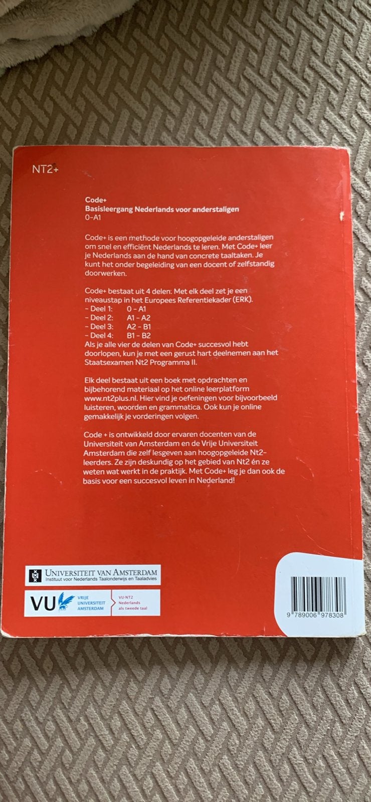 Code+ Basisleergang Nederlands voor anderstaligen 0-A1, Boeken, Studieboeken en Cursussen, Zo goed als nieuw, Overige niveaus