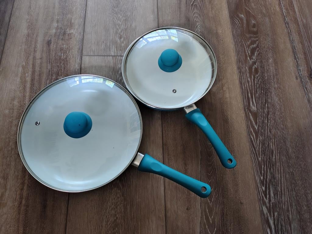 Wok/ koekenpannen ook voor op camping, Ophalen of Verzenden, Zo goed als nieuw