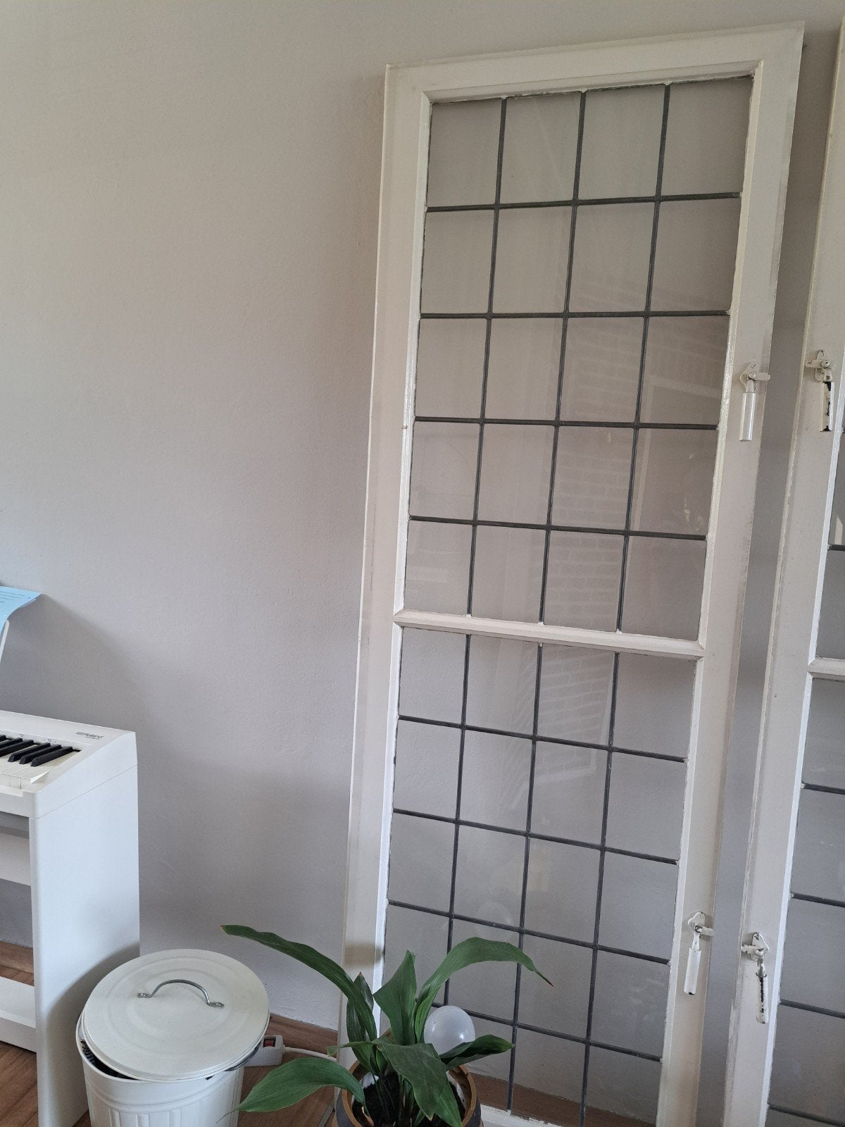 decoratie raam glas in lood, Ophalen, Zo goed als nieuw