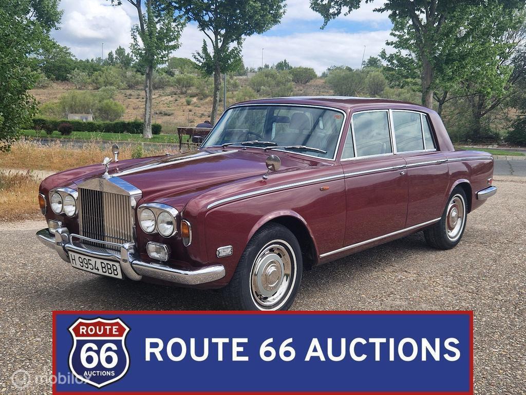 Rolls-Royce Silver Shadow | 1973 | Route 66 Auctions, Auto's, Overige carrosserieën, Zwart, Bedrijf, Handgeschakeld