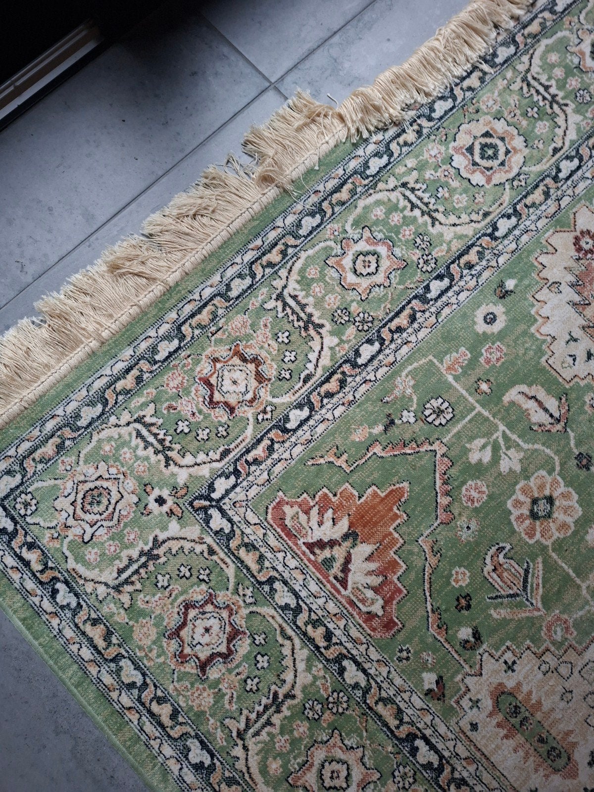 Groen Oosters Tapijt Karwei Marmaris 160x230 cm, Ophalen, 200 cm of meer, Zo goed als nieuw, Oosters