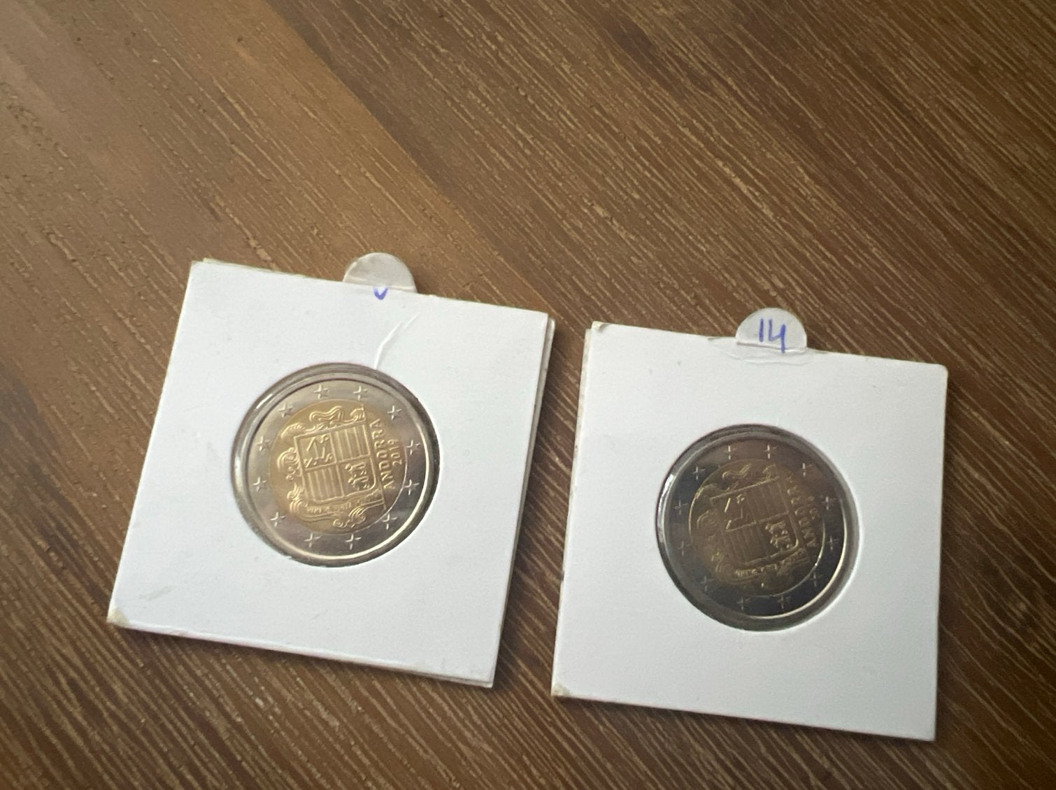 Andorra 2019/2014  2 Euro munten - Set van 2, Ophalen of Verzenden, Overige landen, 2 euro, Setje