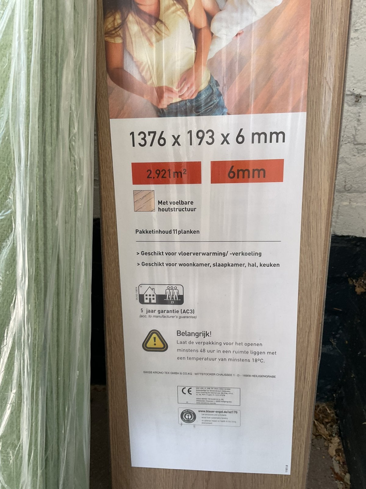 Laminaat 10m2, Ophalen, 50 tot 150 cm, Zo goed als nieuw, 10 tot 30 cm