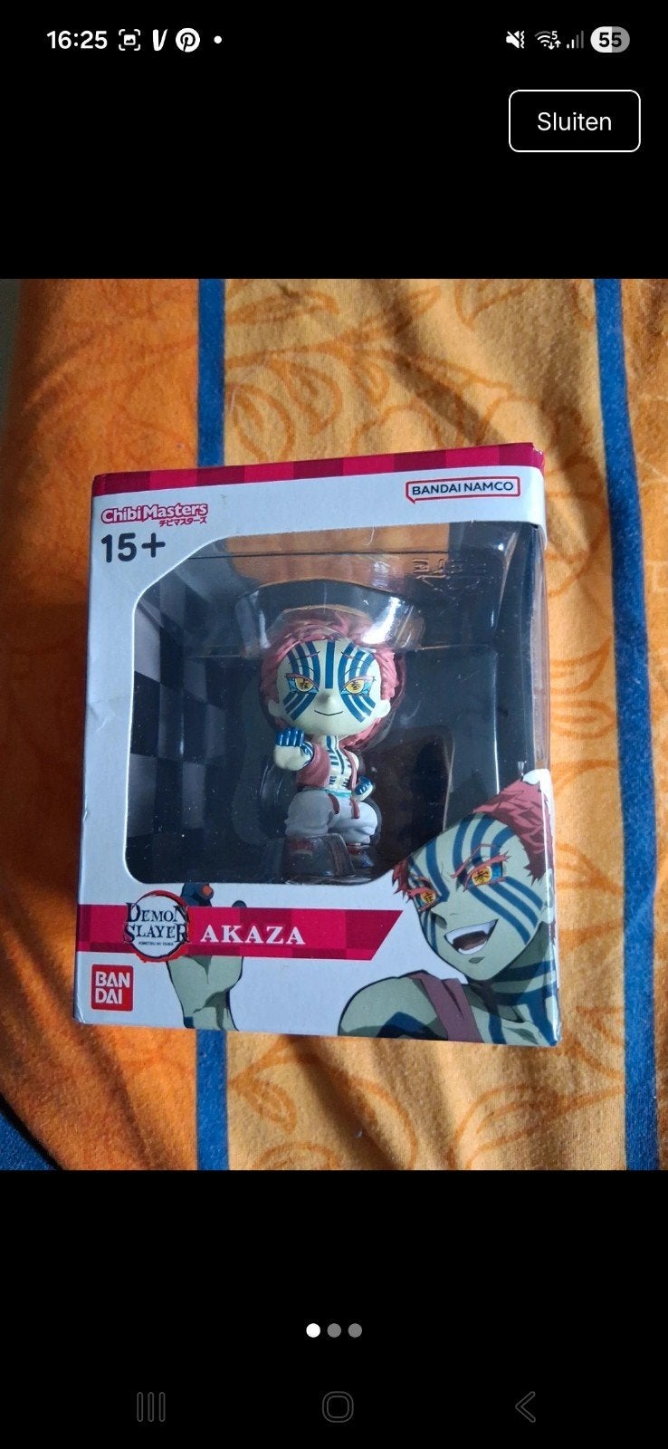 Demon Slayer Chibi Masters Akaza figuur, Ophalen of Verzenden, Nieuw