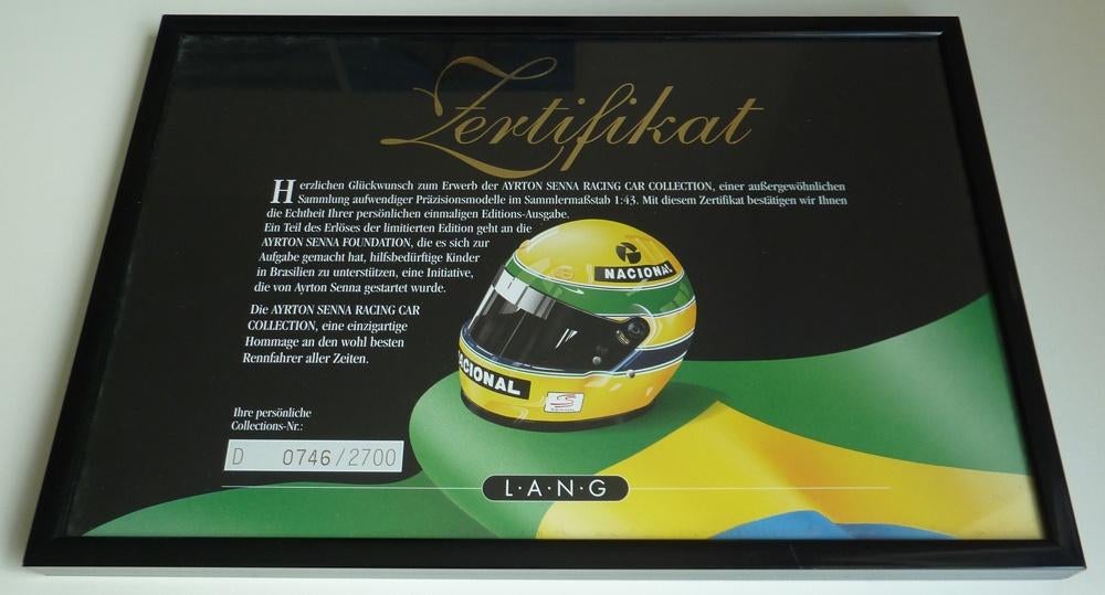 Senna Collection - Duits certificaat, Ophalen of Verzenden, Zo goed als nieuw, Auto, MiniChamps