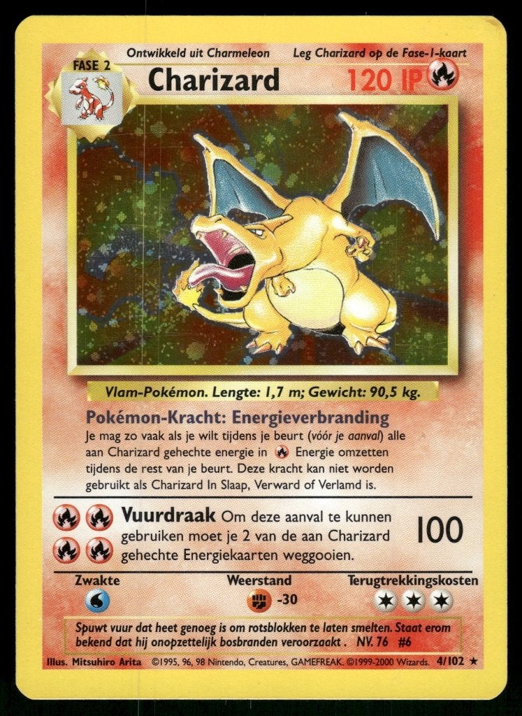 Charizard 4/102 - Base (NL) (EX), Verzenden, Gebruikt